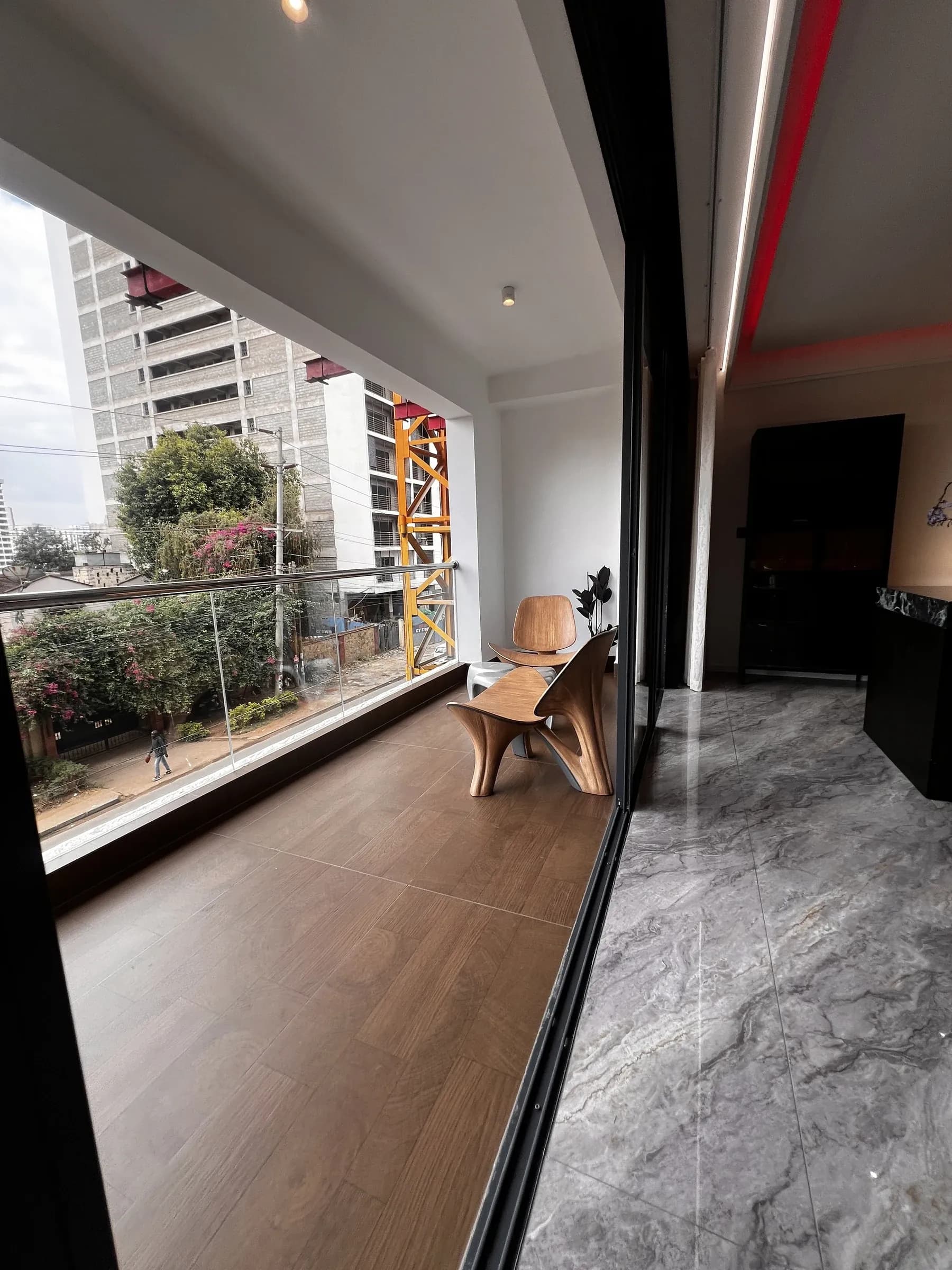Amani Residence show apartment balcony