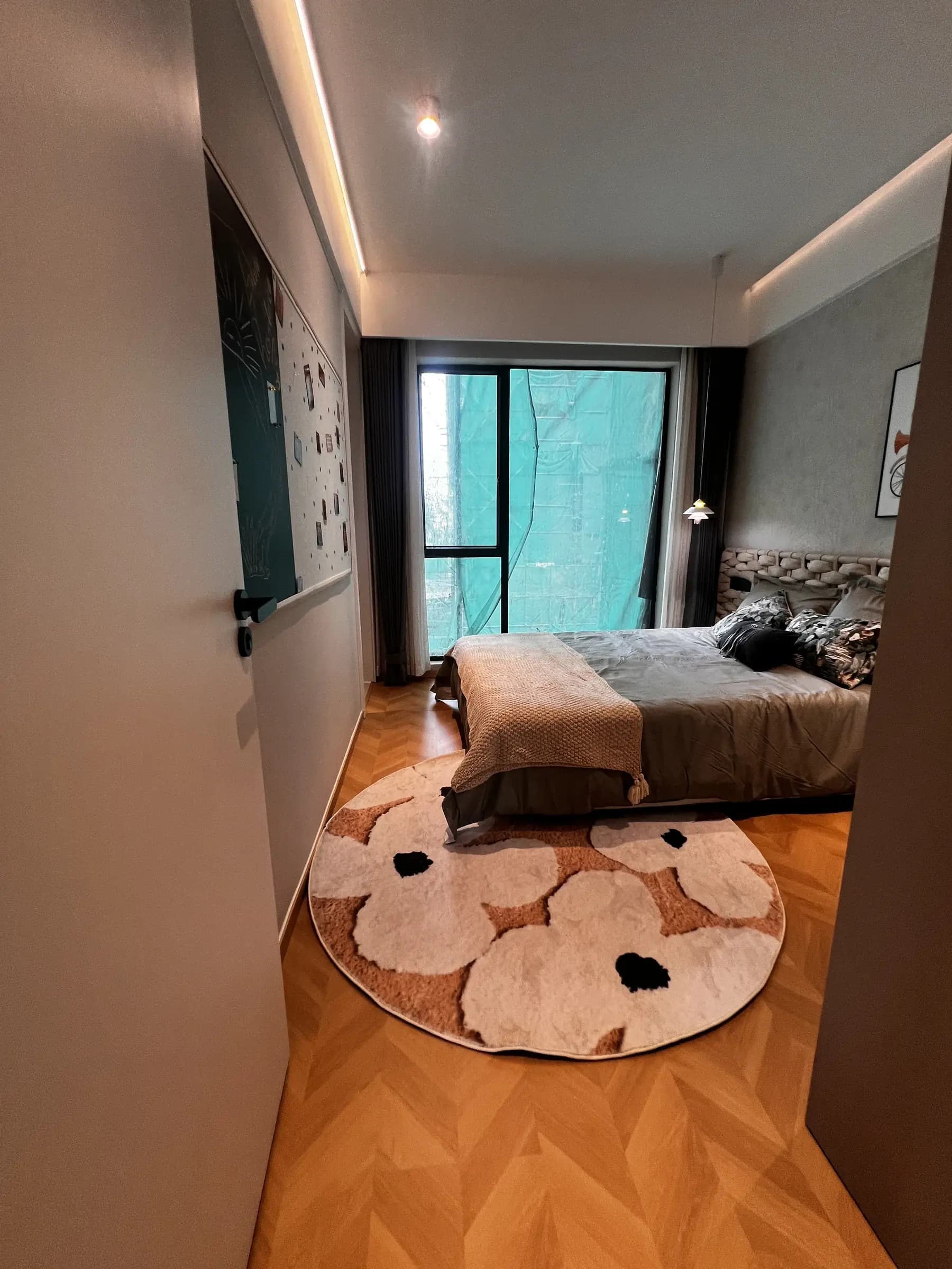 Amani Residence warm-lit show apartment bedroom