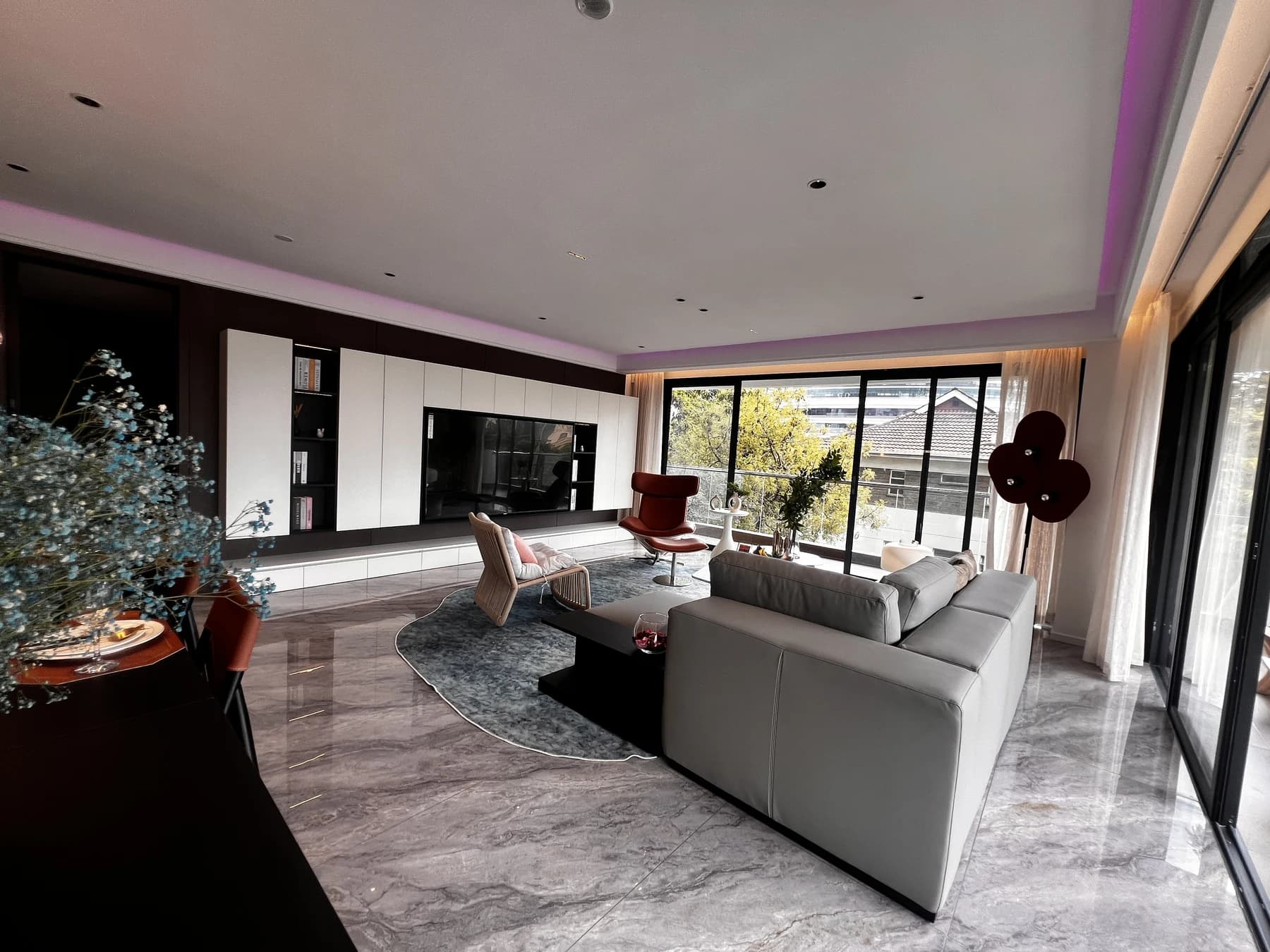 Amani Residence show apartment living room