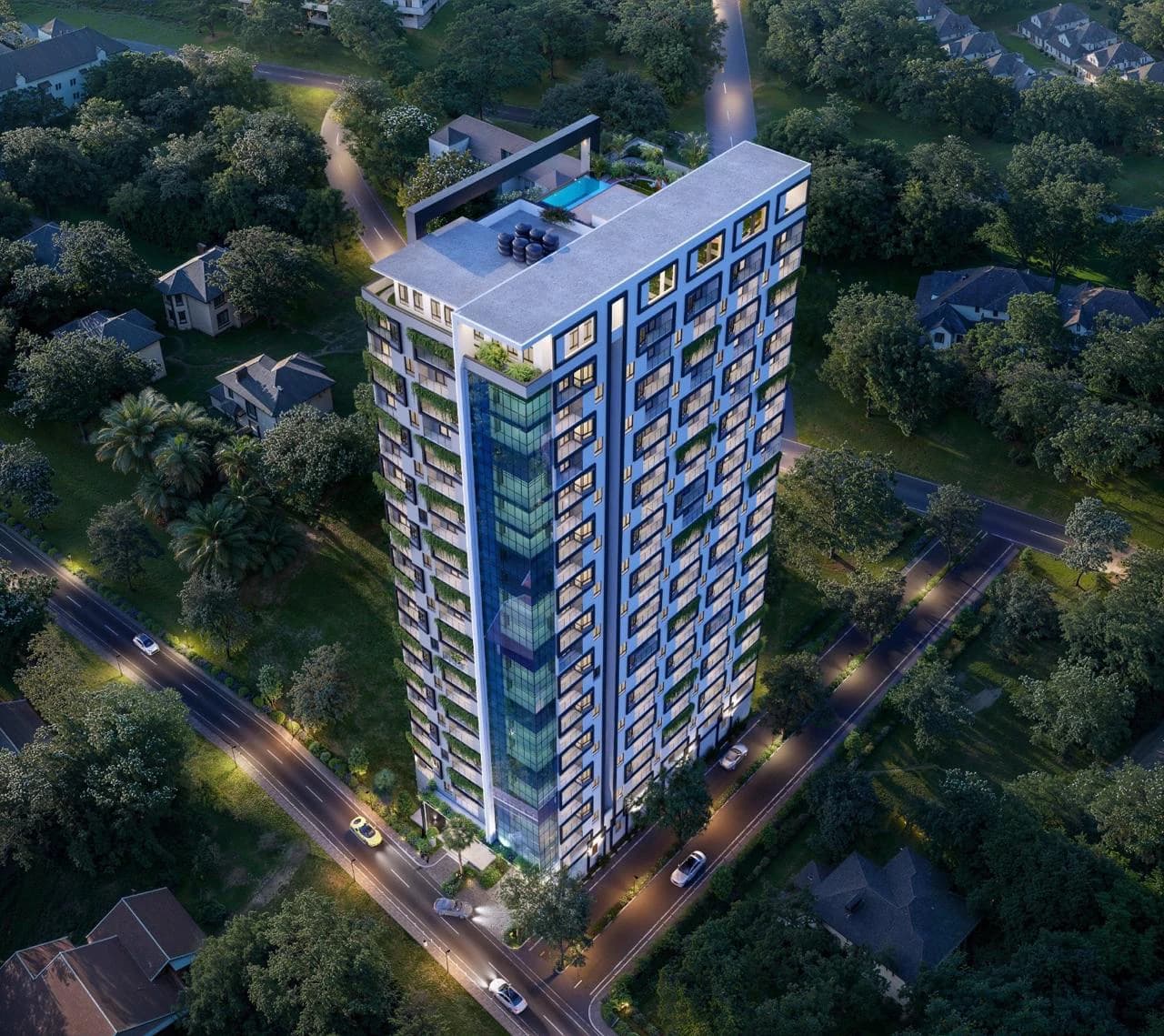 Elevated architectural view of Baystar