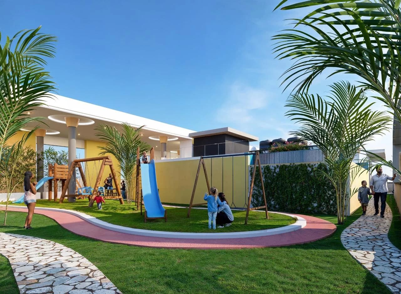 Rendered children’s play area at Baystar