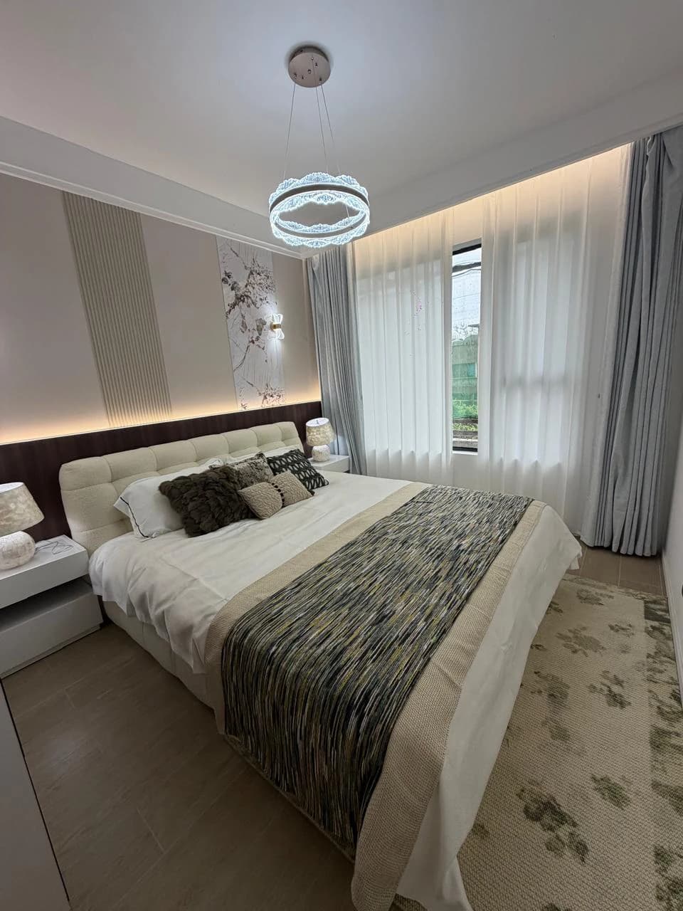 Bedroom in the Capital Heights two-bedroom show apartment