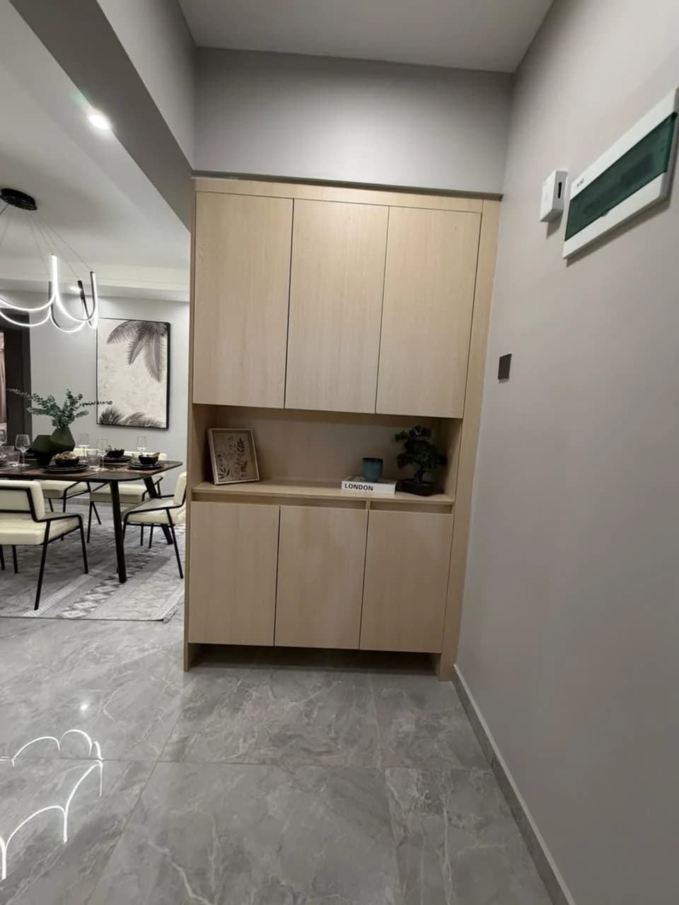Dining area in a furnished Casa Rina Heights apartment