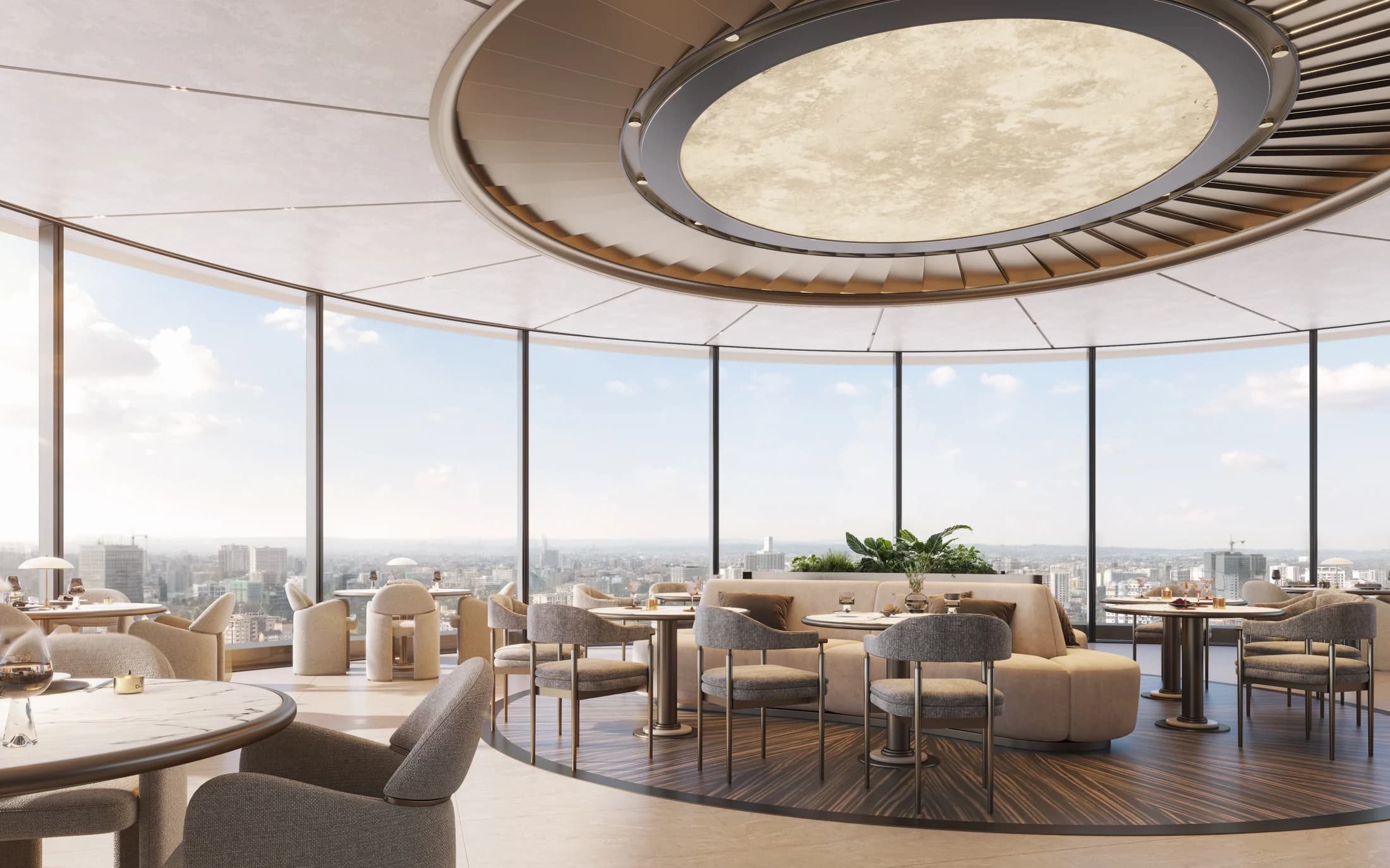 Cheval Riverside rooftop restaurant