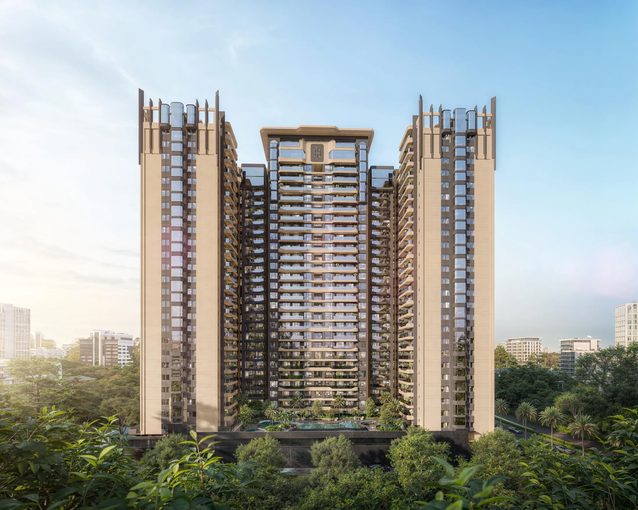 Architectural visual of Hephé Palace in Westlands
