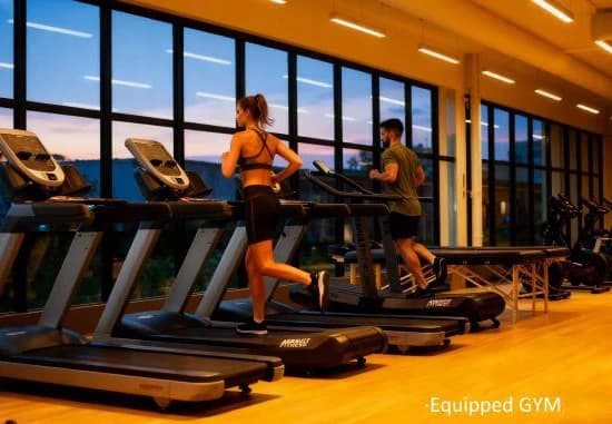 Rendered residents’ gym at Lesto Residences
