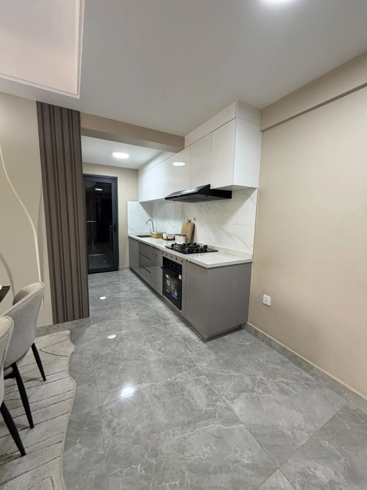 Kitchen in a furnished Lovi Crescent apartment