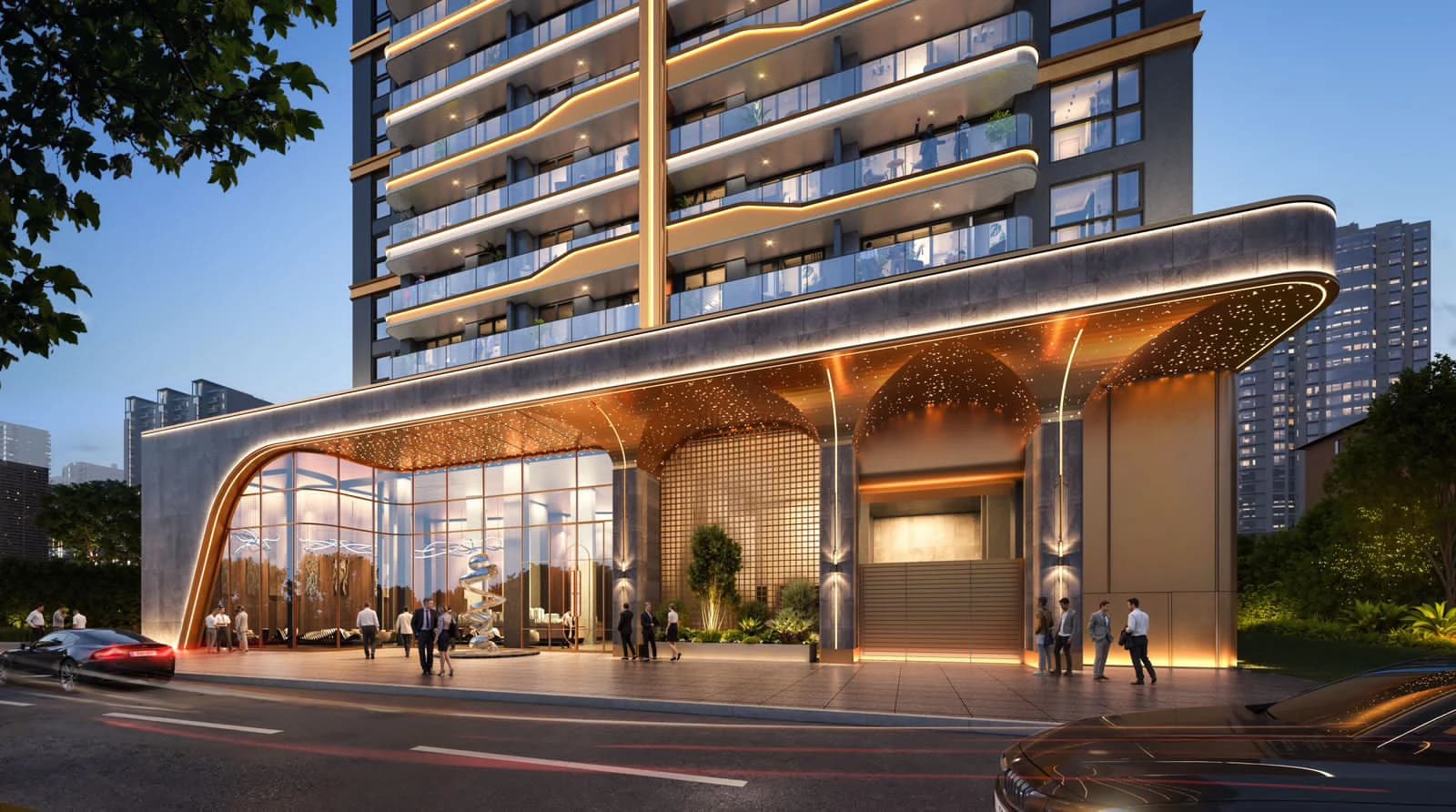 Rendered lobby at Mogotio Oasis
