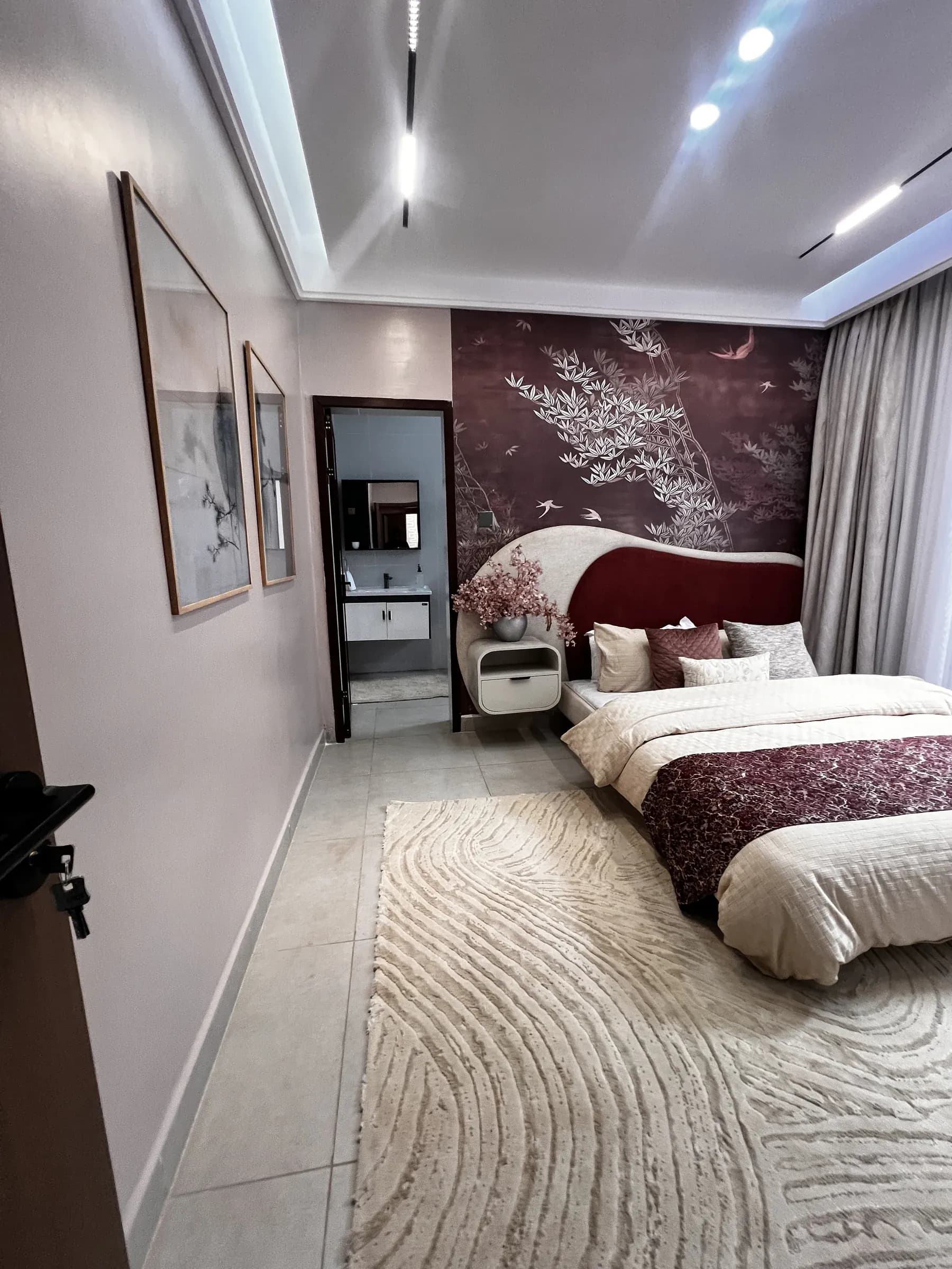 Skyline show apartment bedroom