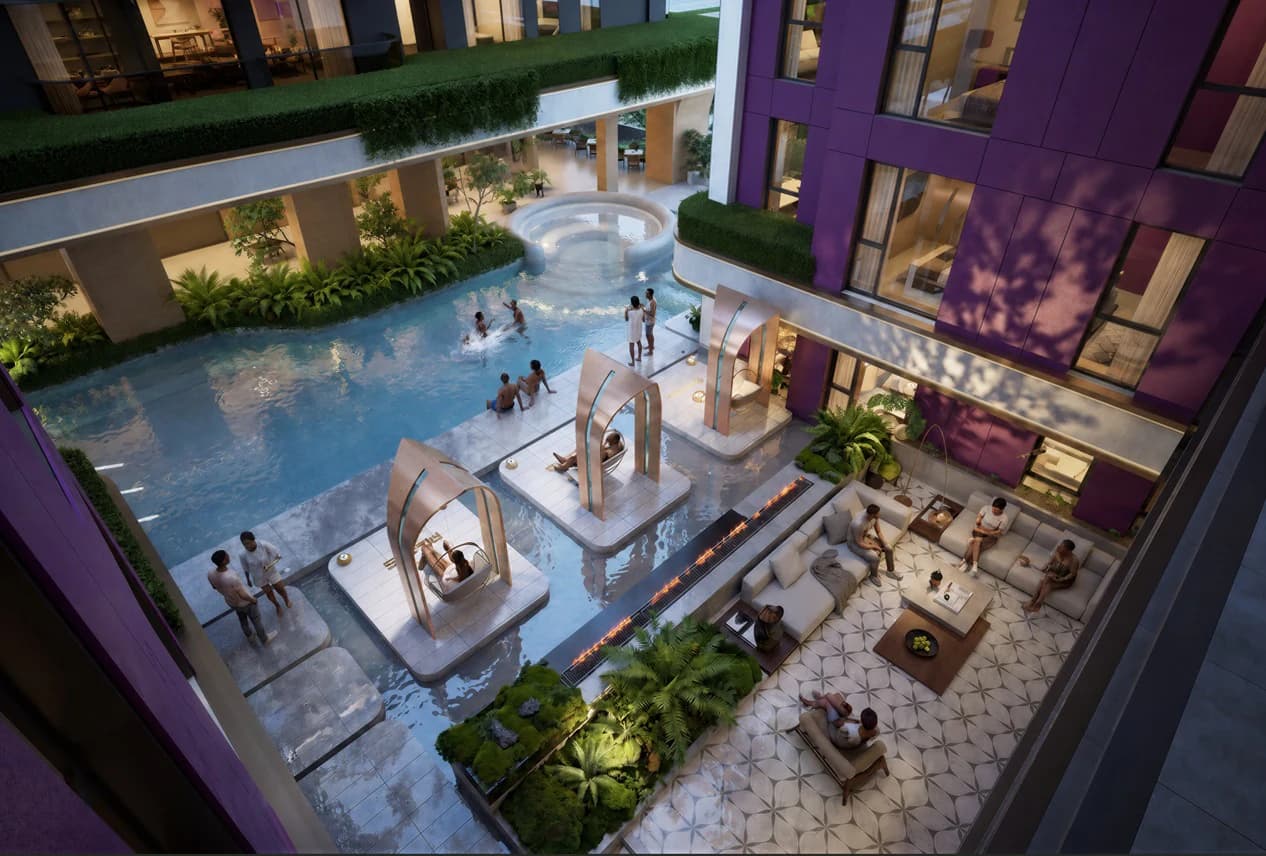 Stellar Bay mezzanine pool and garden lounge