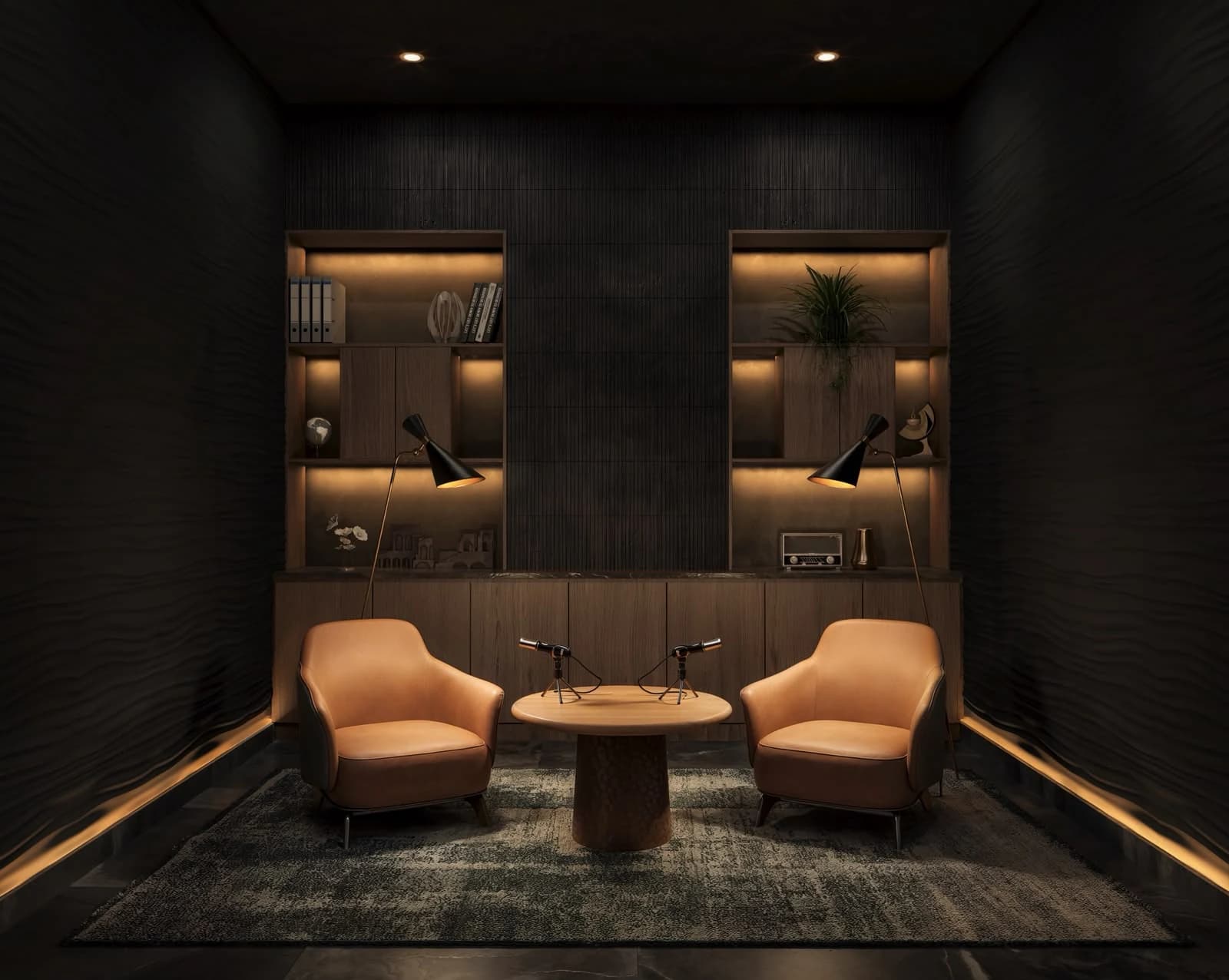Rendered shared seating area